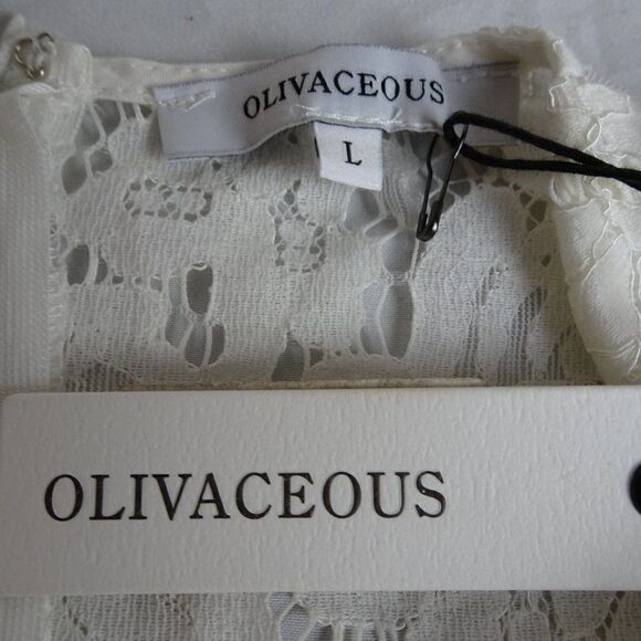 Olivaceous Women Lace Top Size L - Picture 8 of 11